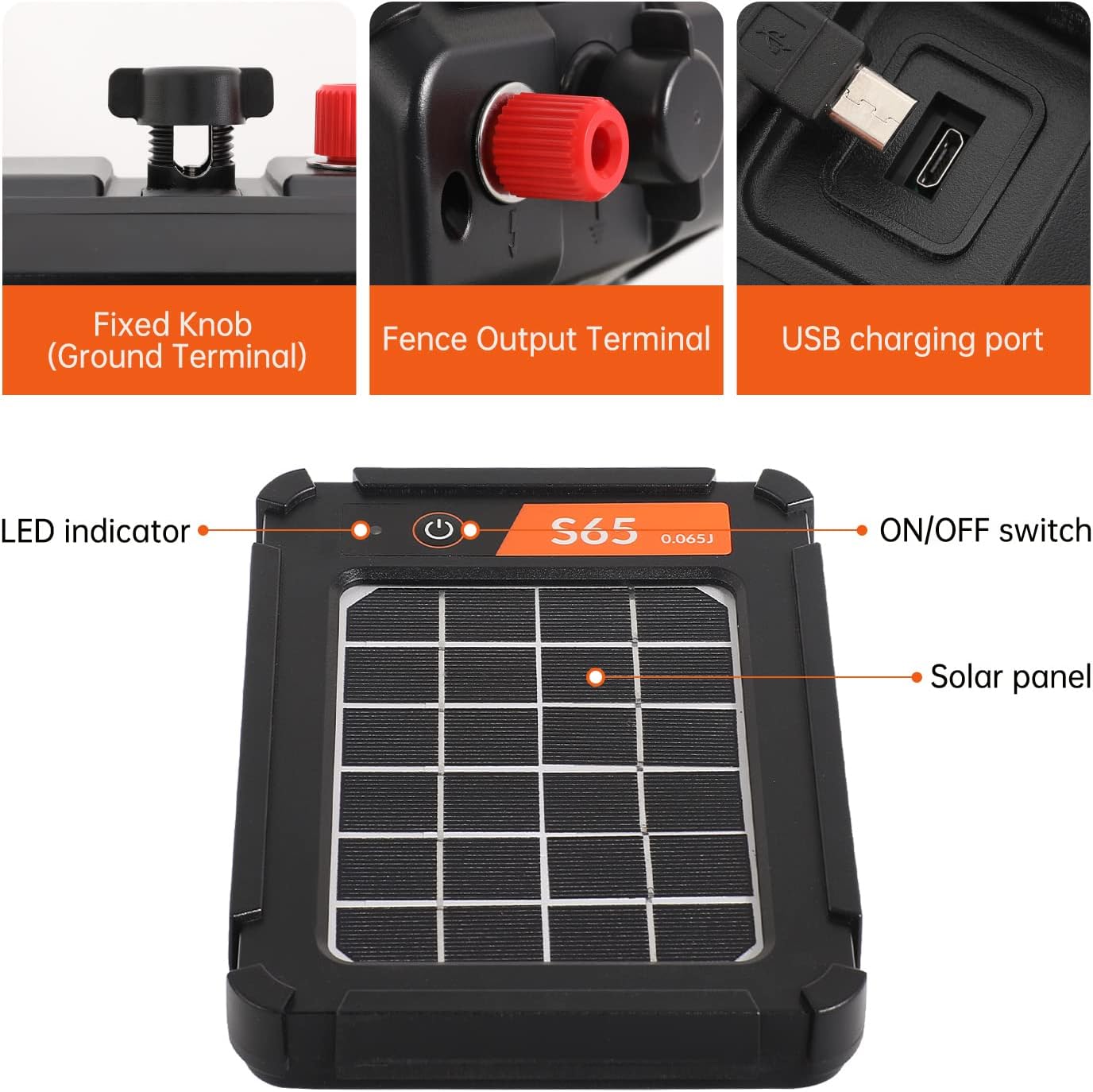 Solar Electric Fence Charger U4129