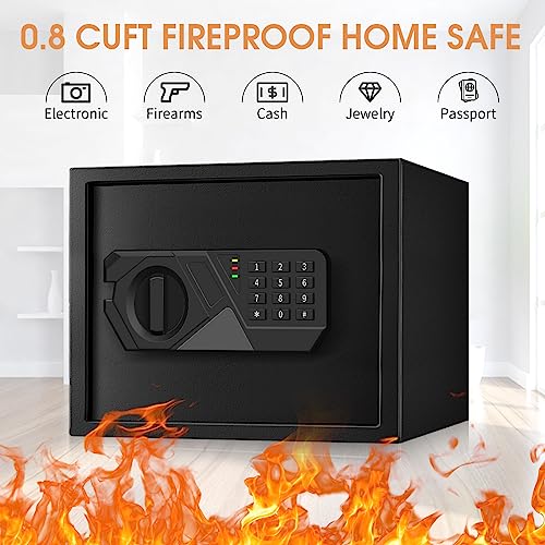 Black Digital Home Security Safe with Electronic Keypad Lock X618385