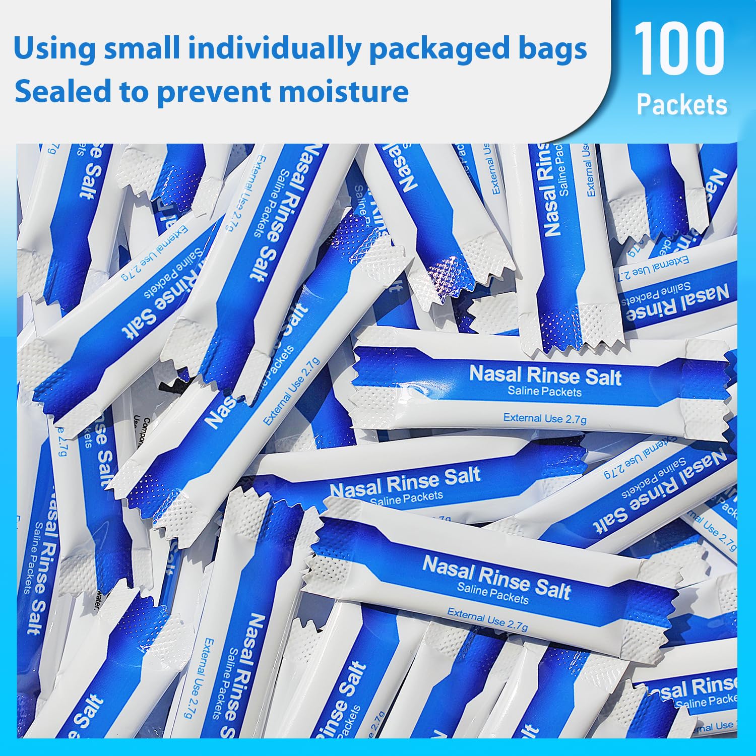 100 Saline Packets for Neti Pots U285