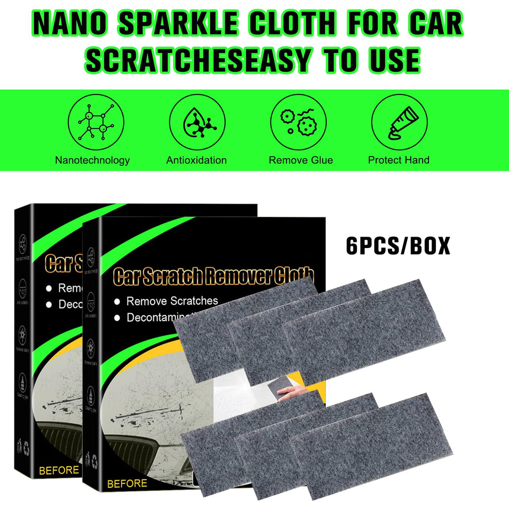 12 Pcs Nano Sparkle Car Scratch Remover Cloth A6112
