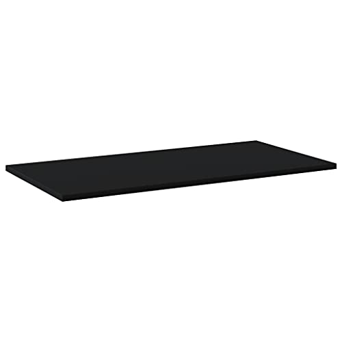 High Gloss Black 15.7"x7.9"x0.6" Wood Shelf Boards 8 pcs Y791219