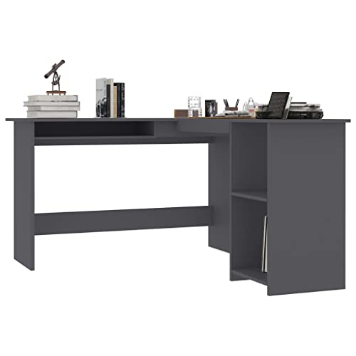 L-Shaped Corner Desk Sonoma Oak 47.2"x55.1"x29.5" Engineered Wood I330