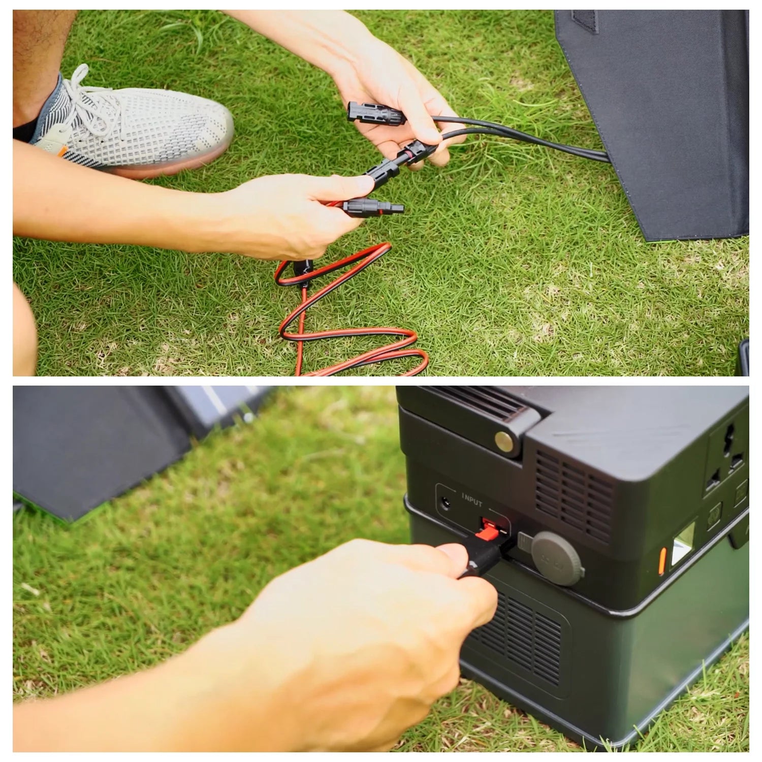 Portable Solar Generator Kit with 100W Foldable Solar Panel and 1500Wh Power Station O5452