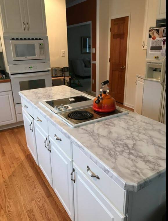 White Faux Marble Granite Film Roll H6641