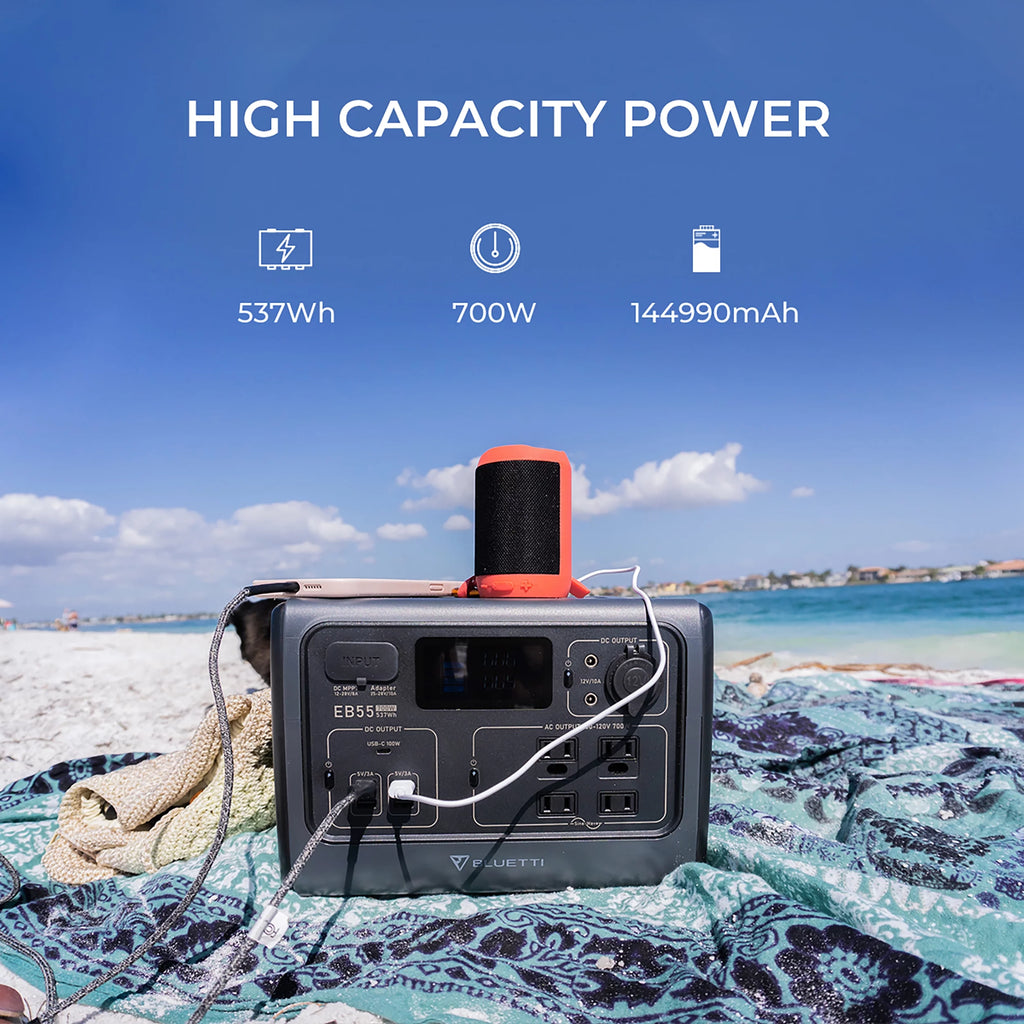 Portable Power Station 537Wh 700W AC Outlets T1386