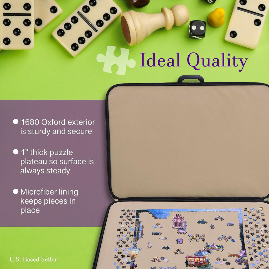 Portable 1000pc Jigsaw Puzzle Carry Case with Puzzle Mat T67988