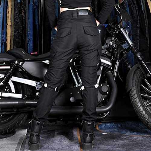 Waterproof Women Motorcycle Riding Pants with 4 CE Armor Silica Gel Pads Rainproof Motorbike Motocross Racing Trousers N153
