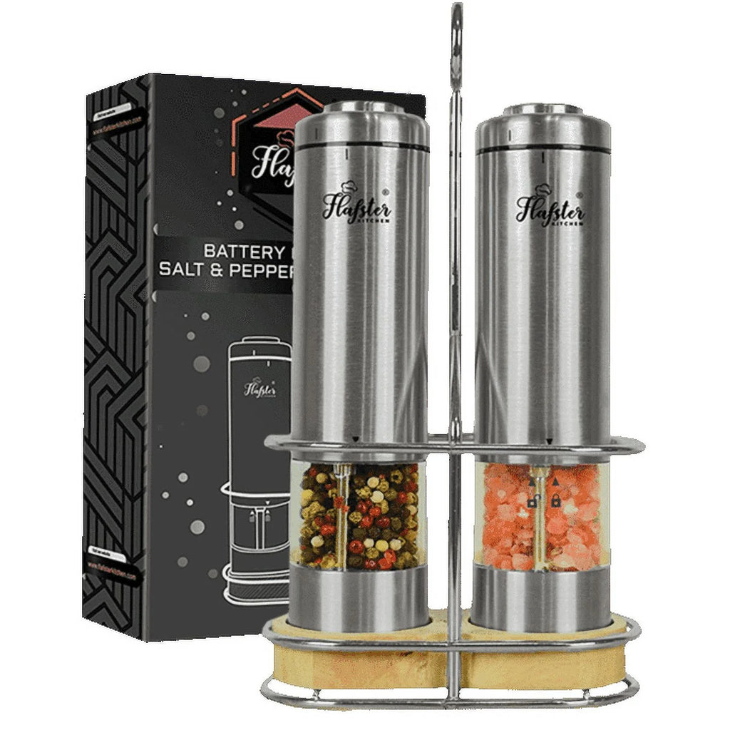 Battery Operated Electric Salt and Pepper Grinder Set D122