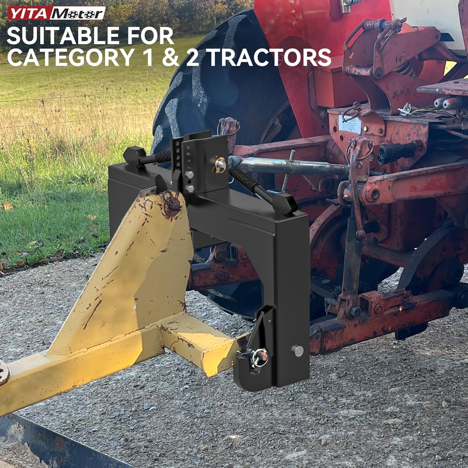 3 Point Quick Hitch with 2" Receiver Hitch Adaptation P821471