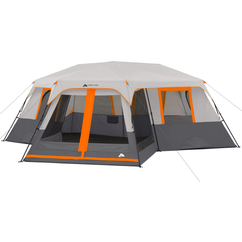 12-Person 3-Room Instant Cabin Tent with Screen Room F388