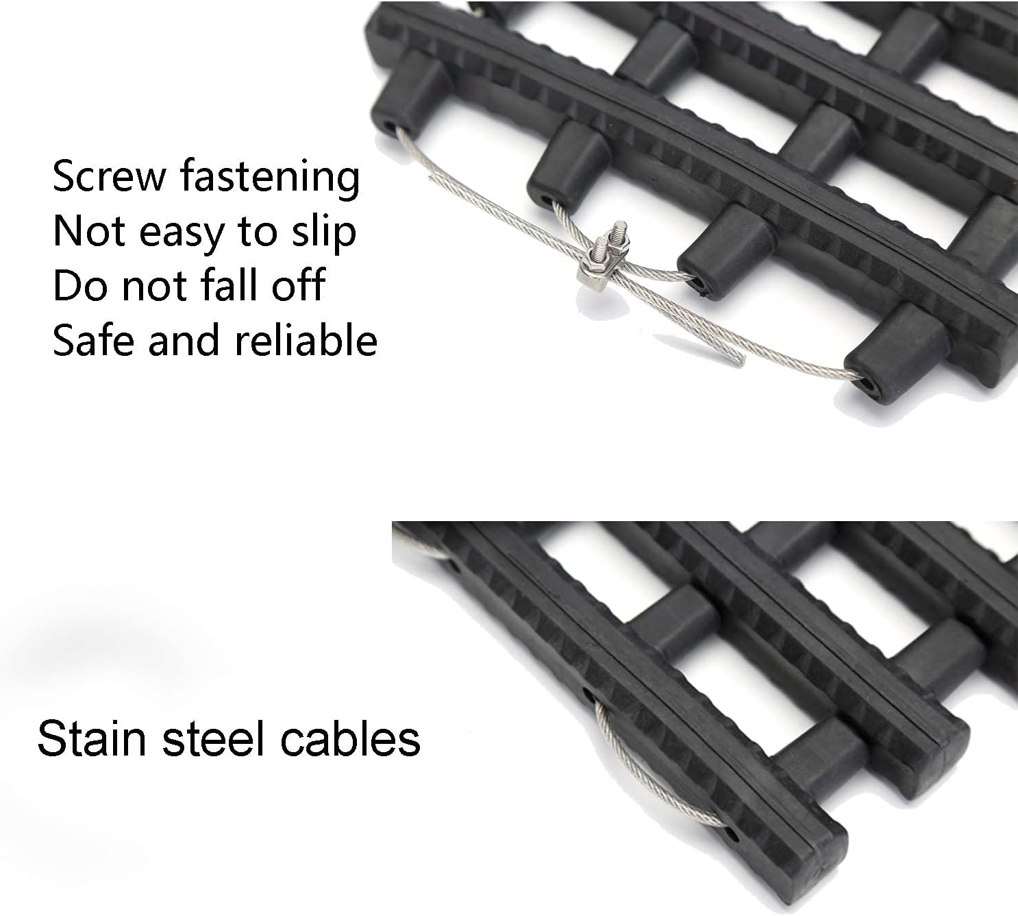 33-Inch Black Portable Tire Traction Mats K694395