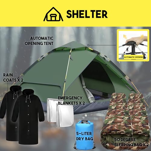 5 Day Survival Backpack with Supplies R464792