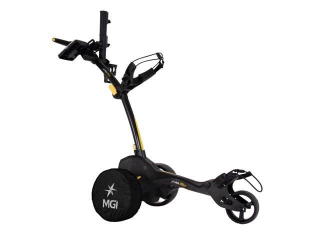Black Electric Golf Push Cart with Swivel Wheel B13654