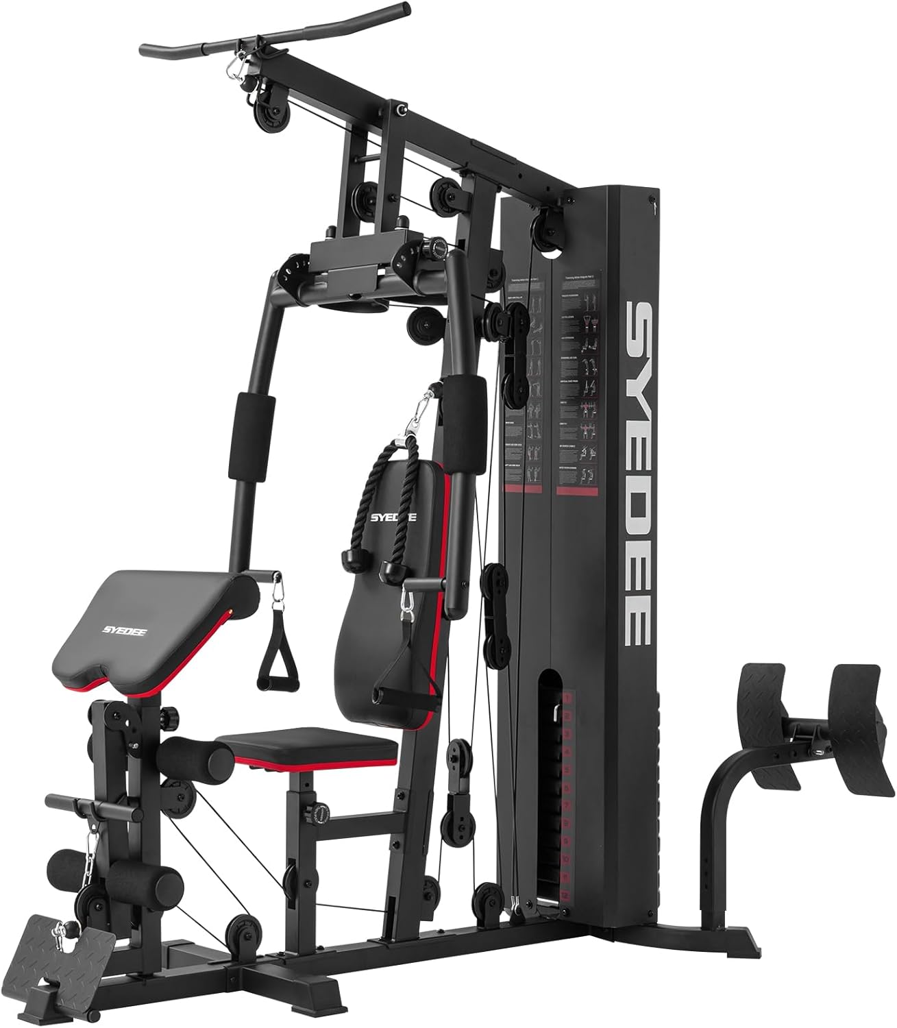 Multifunctional Home Gym Station with 150LBS Weight Stack N85018