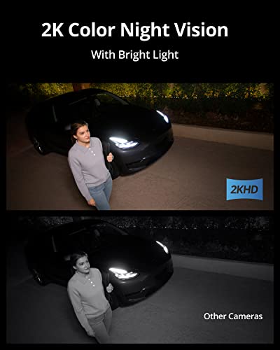 2K Security Camera with 1200-Lumen Light, Color Night Vision, Motion Activated Light, Floodlight Camera Z770351