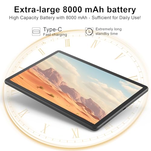 12GB RAM 64GB ROM 1TB Expand 2 in 1 Tablet with Keyboard Case Mouse Stylus I9223