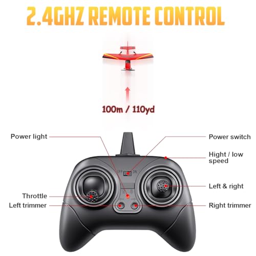 Red 2.4GHz Remote Control Airplane N9703