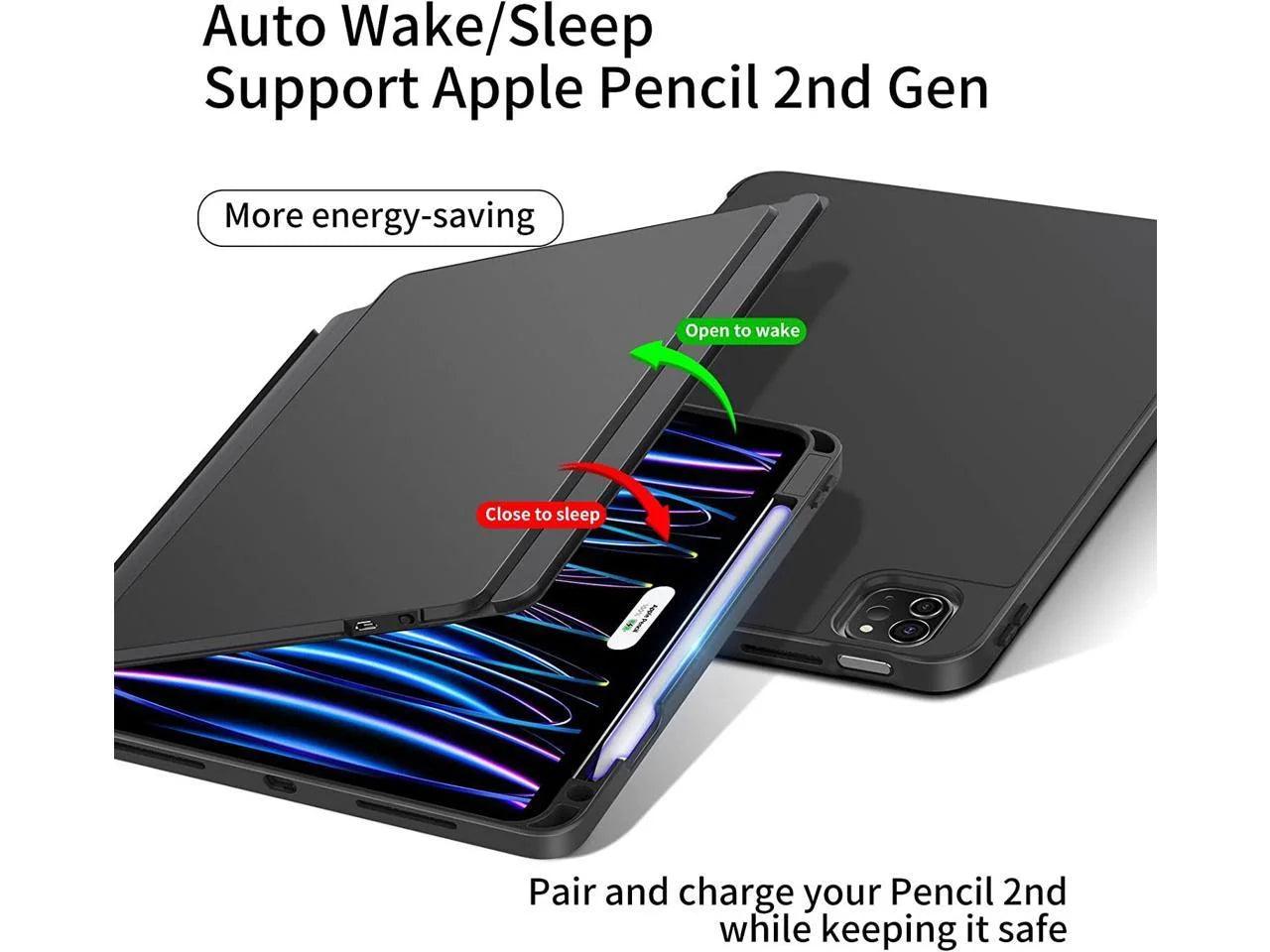 Magnetic Keyboard Case for iPad Pro 11 inch 4th 3rd 2nd 1st Gen 2022 2021 2020 2018, iPad Air 5 Air 4 10.9 2022 2020 with Pencil Holder, Backlit, Trackpad L7198