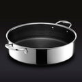 7-Quart Saute Pan and 12-Inch Frying Pan with Lid Set, Hybrid Nonstick Stainless Steel D633