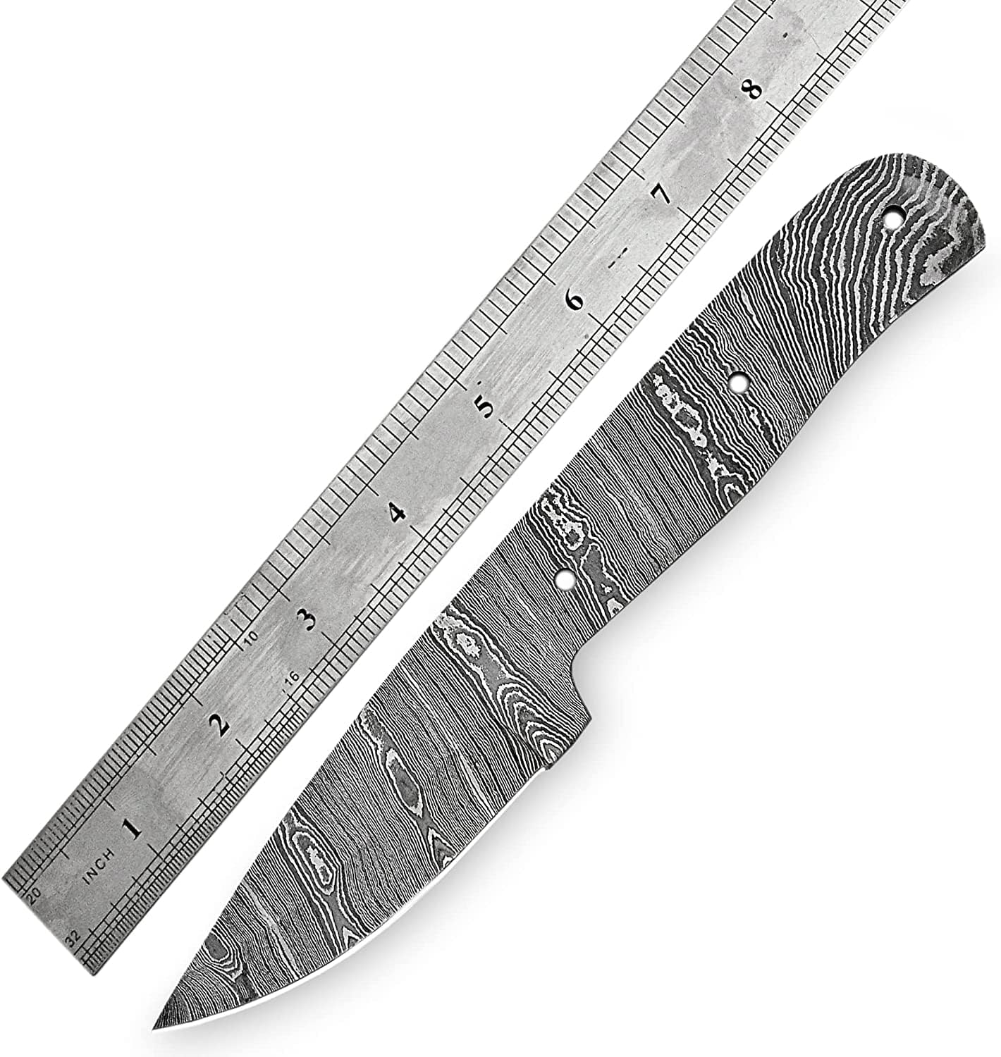 Damascus steel Full Tang Blank Blade Knife O840887