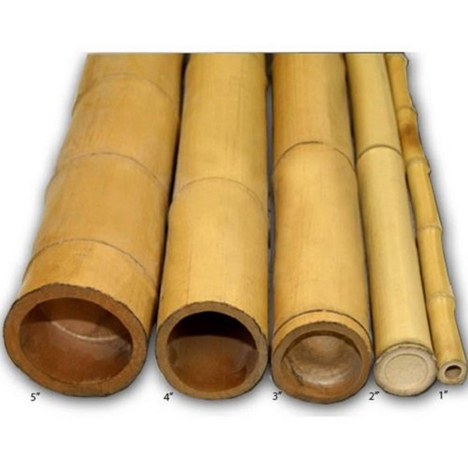 Natural Bamboo Poles 2in x 8ft (10 Pieces) X4422