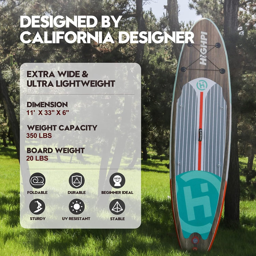Inflatable Stand Up Paddle Board with Backpack, Pump, Paddle, Leash N55417