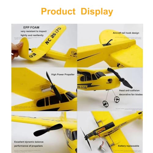 Yellow 2.4GHz Remote Control Airplane E203657
