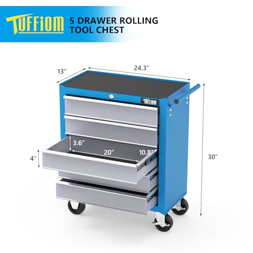 5-Drawer Rolling Tool Chest with Lock W2991