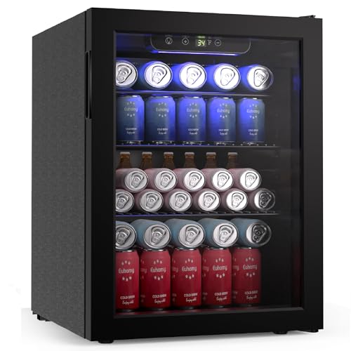 100 Can Beverage Refrigerator Mini Fridge with Glass Door, 2.7 cu.ft M836