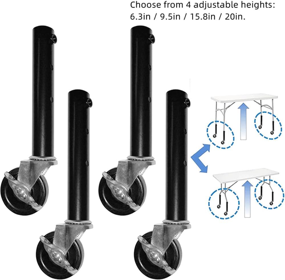 Black Metal Table Legs Set of 4 F86496