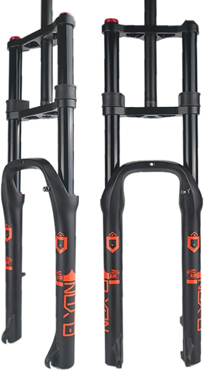 26 Inch 4.0" Tire Fat Bikes Fork Straight Double Shoulder Disc Brake Adjustable Rebound B738209
