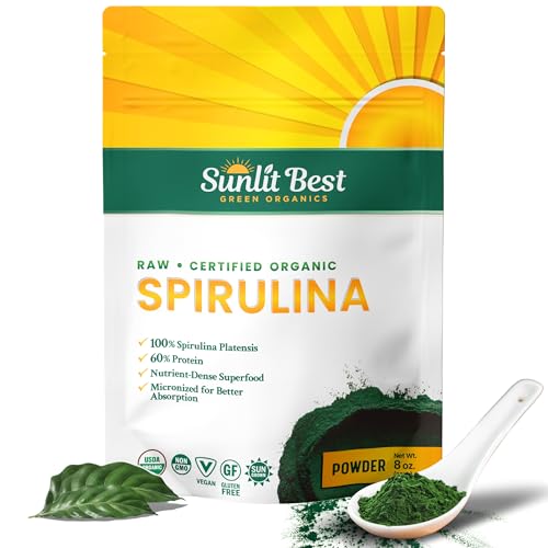 USDA Organic Spirulina Powder, 8 oz K296