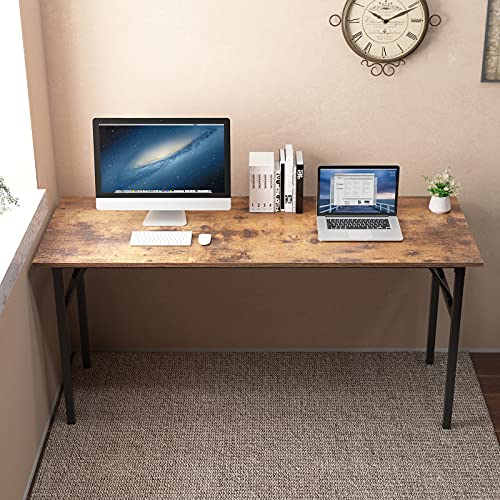 Teak Black Small Folding Desk S9758