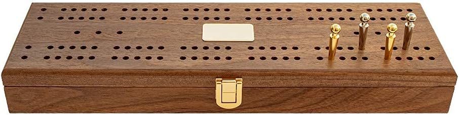Domino Set with Walnut Case and Brass Plate Y361395
