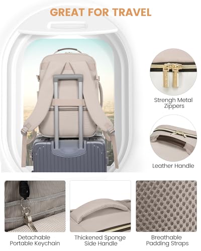 40L Carry on Backpack with 3 Packing Cubes, Waterproof Travel Bag M526