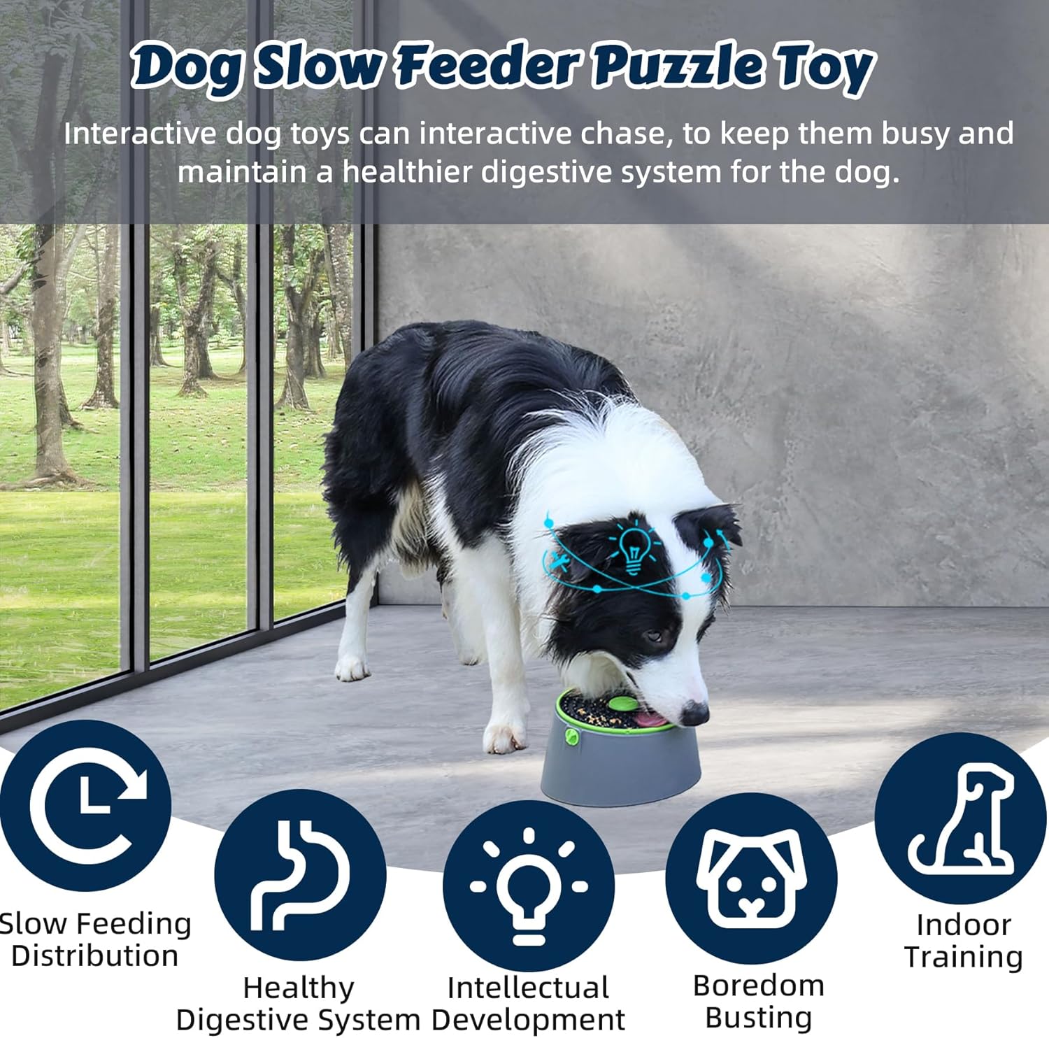 3 in 1 Rotatable Puzzle Dog Slow Feeder Toy T815833