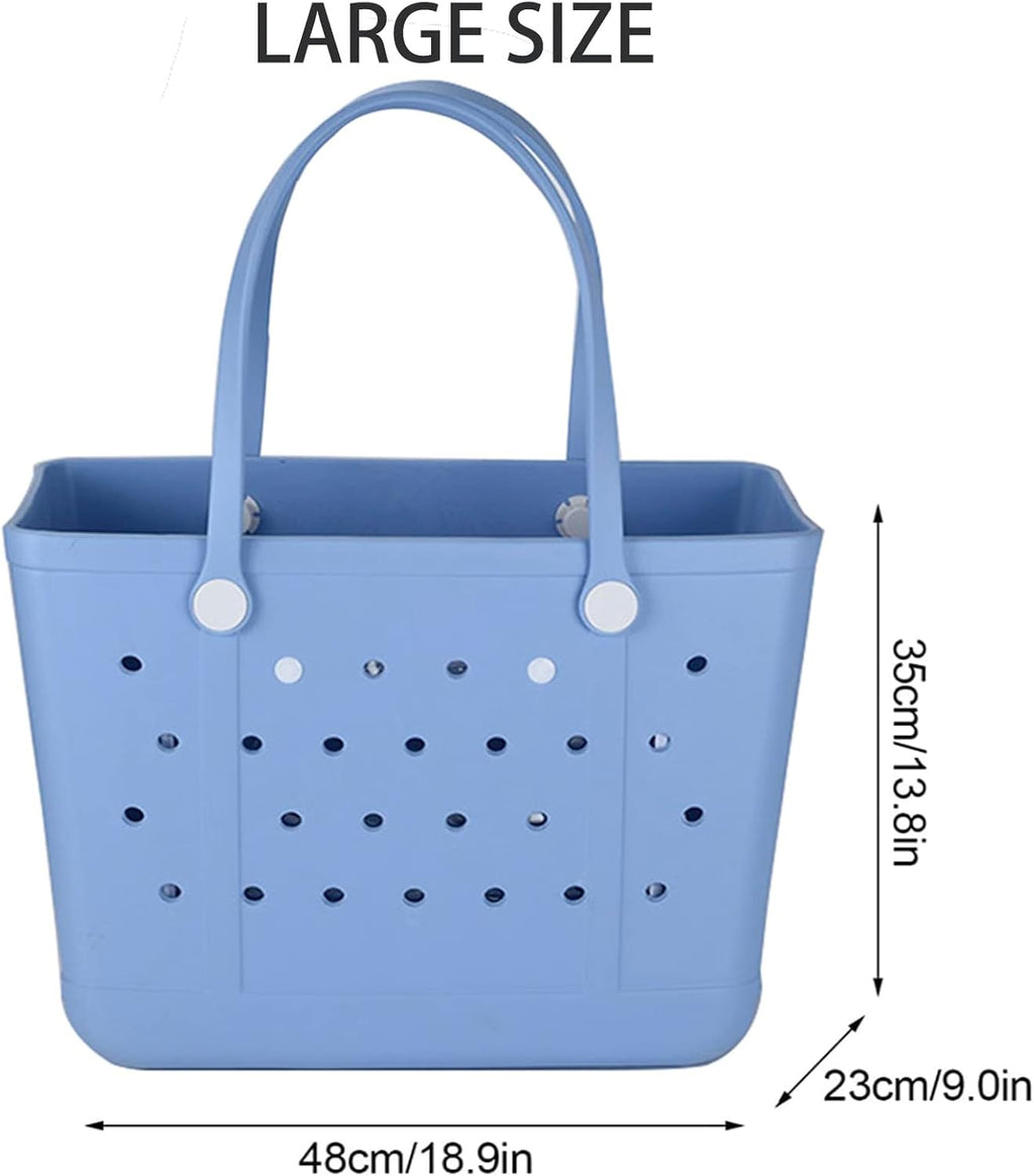 Large Rubber Beach Bag Tote F2124