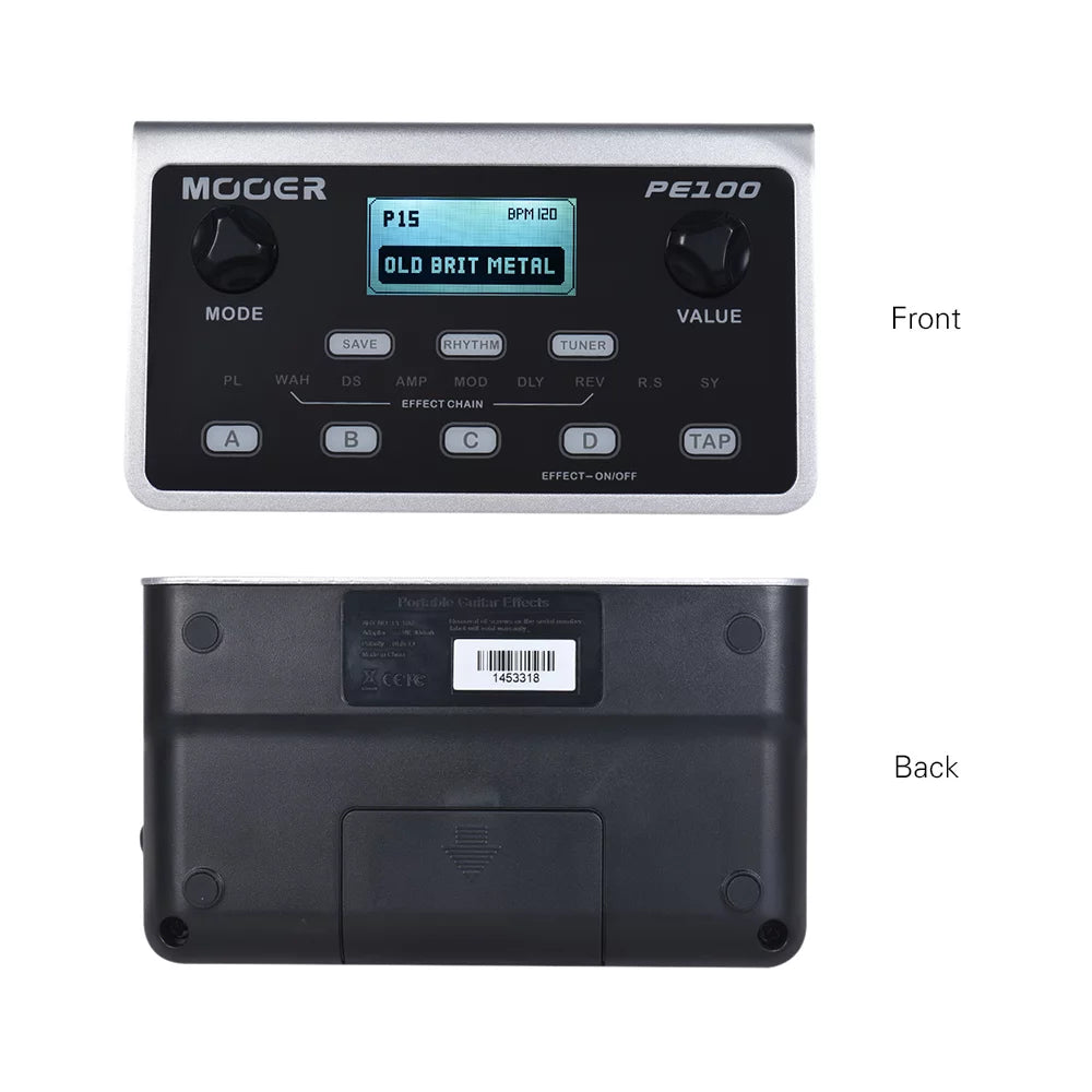 39 Effects 40 Drum Patterns Portable Multi-effects Guitar Pedal S805406