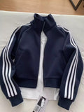 Three-stripe sports sweatshirt jacket A5581