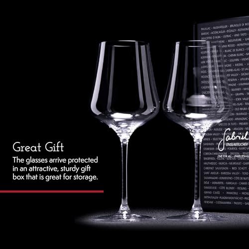 Set of 2 Crystal Wine Glasses, 16 oz. A68324