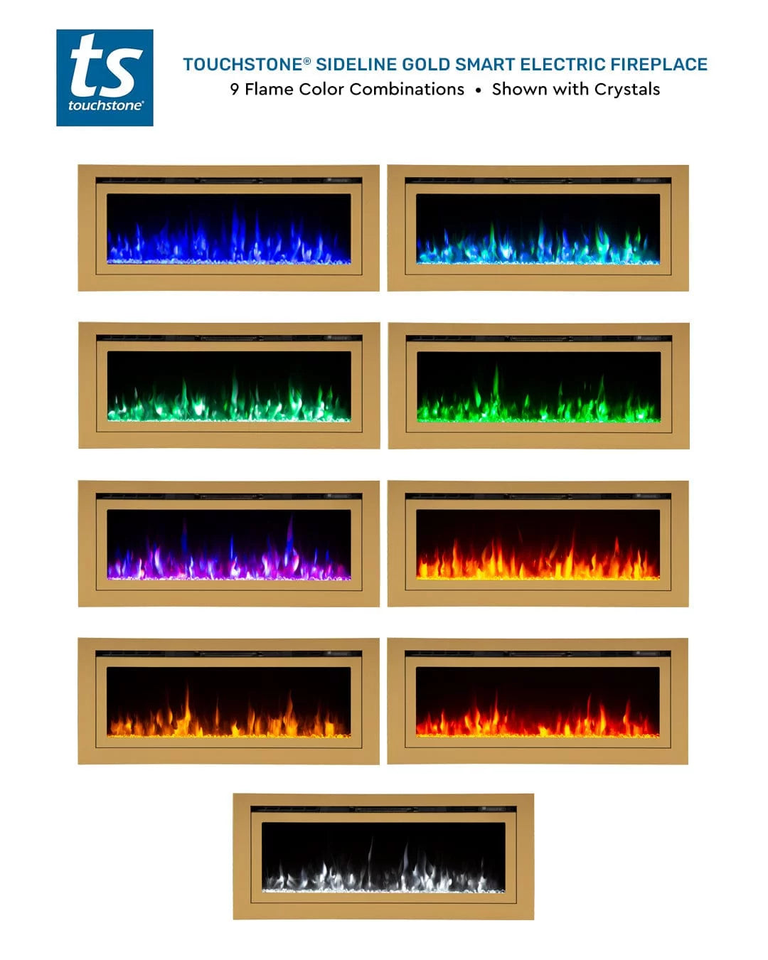 50" Recessed Smart Electric Fireplace B723382