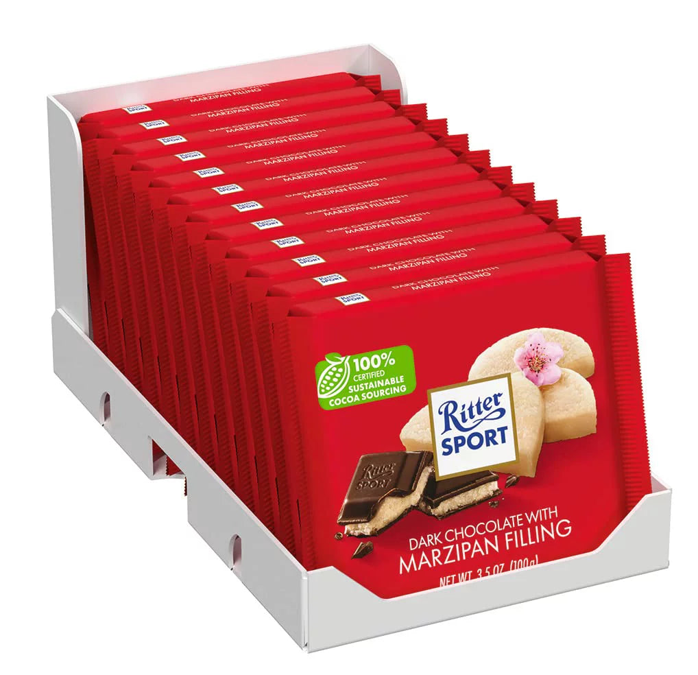 Dark Chocolate with Marzipan 3.5 Ounce (Pack of 12) N7857