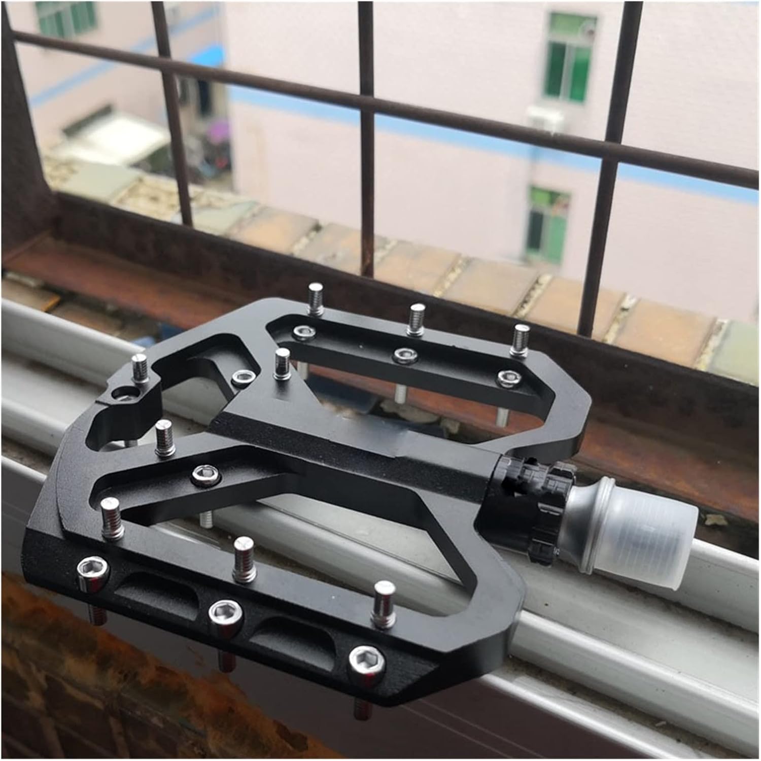 Blue Alloy Bike Pedals 9/16" 3 Bearings C826427
