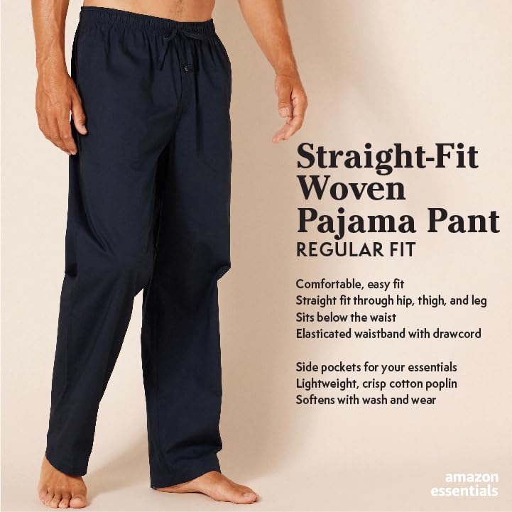 Straight-Fit Woven Pajama Pant Y8835