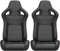 Red Stitch PVC Leather Racing Seats L29600