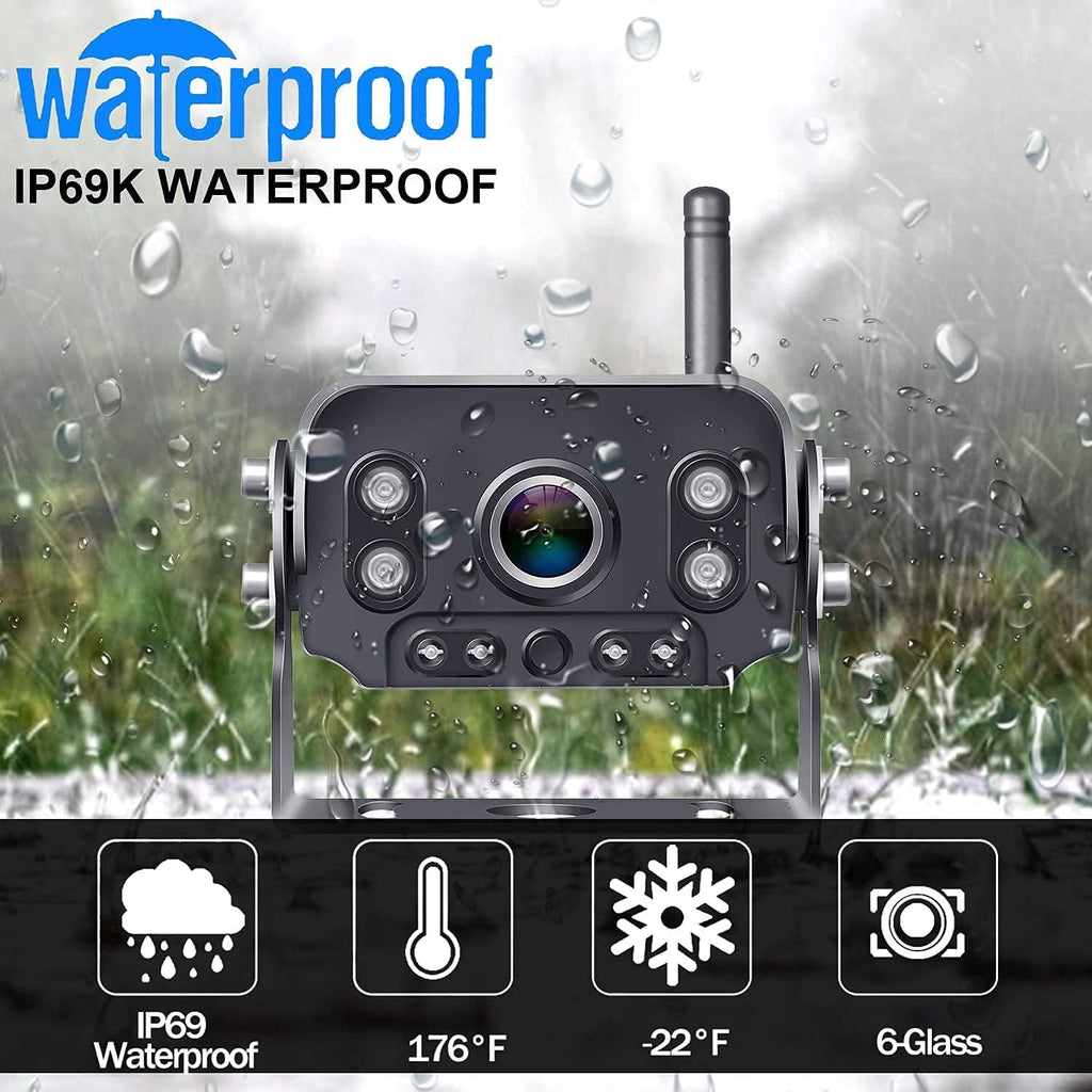 7 Inch HD 1080P Wireless Backup Camera with DVR Monitor H48292