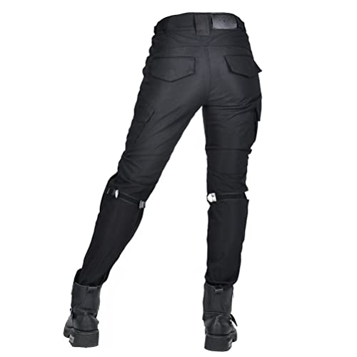 Waterproof Women Motorcycle Riding Pants with 4 CE Armor Silica Gel Pads Rainproof Motorbike Motocross Racing Trousers N153