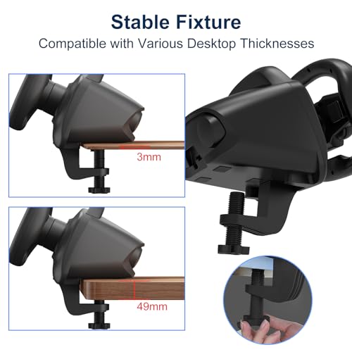 PS4 Steering Wheel and Pedals with Dual-Vibration Motors D2109