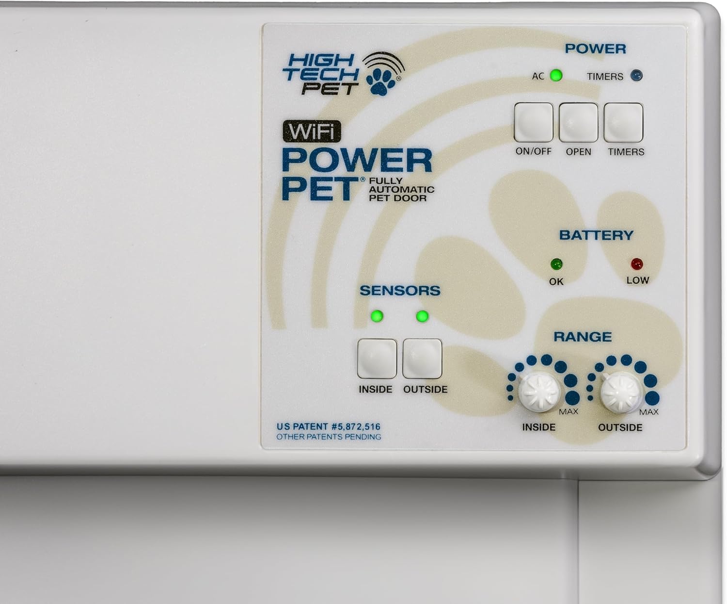 Electronic Pet Door with Ultrasonic Collar and Smart Phone App P676668
