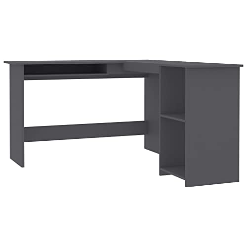 L-Shaped Corner Desk Sonoma Oak 47.2"x55.1"x29.5" Engineered Wood I330